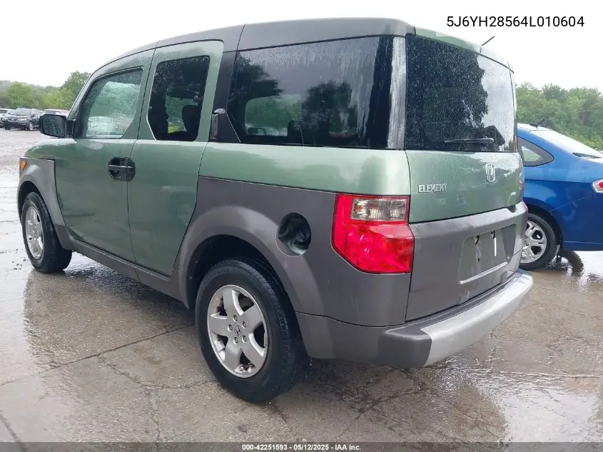 2004 Honda Element Ex VIN: 5J6YH28564L010604 Lot: 42251593