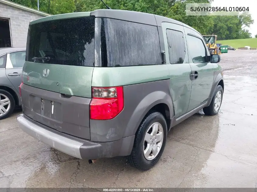 2004 Honda Element Ex VIN: 5J6YH28564L010604 Lot: 42251593