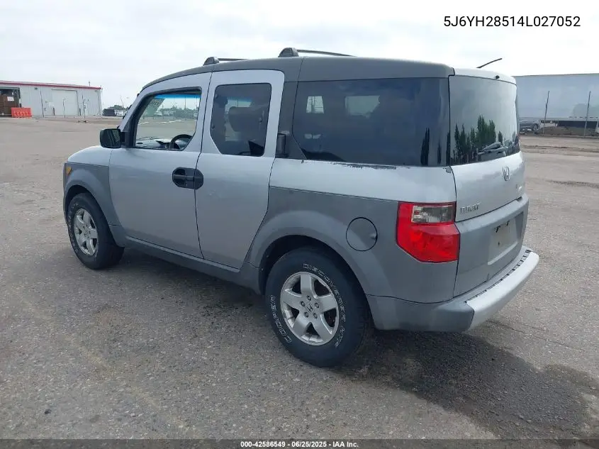 2004 Honda Element Ex VIN: 5J6YH28514L027052 Lot: 42586549