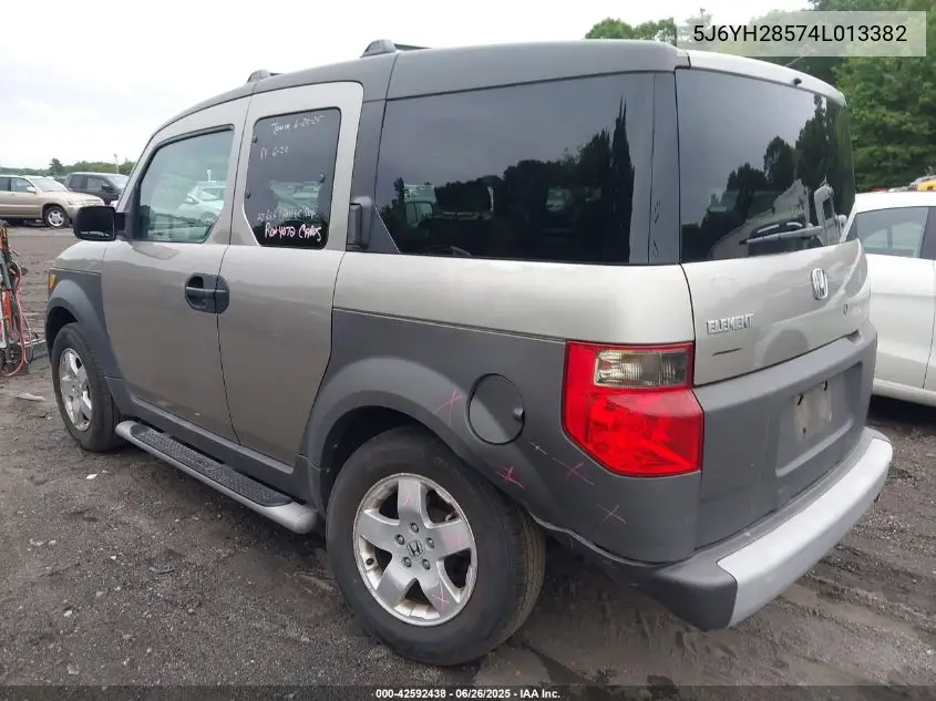 2004 Honda Element Ex VIN: 5J6YH28574L013382 Lot: 42592438