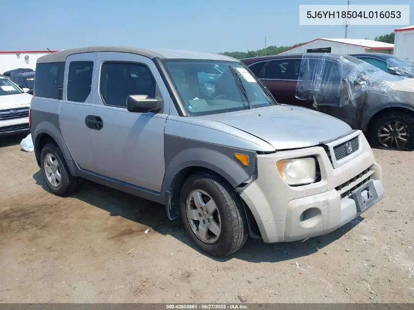 2004 Honda Element Ex VIN: 5J6YH18504L016053 Lot: 42605961