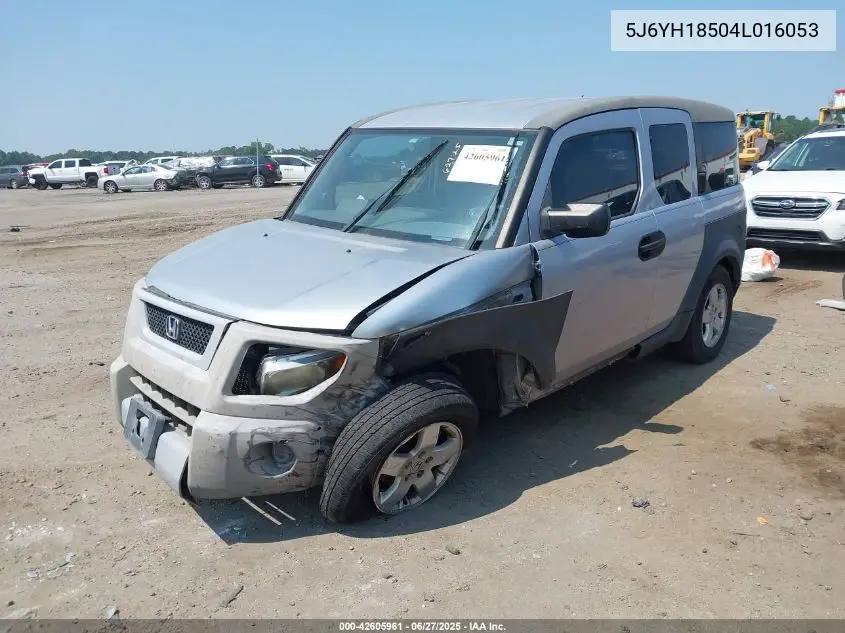 2004 Honda Element Ex VIN: 5J6YH18504L016053 Lot: 42605961