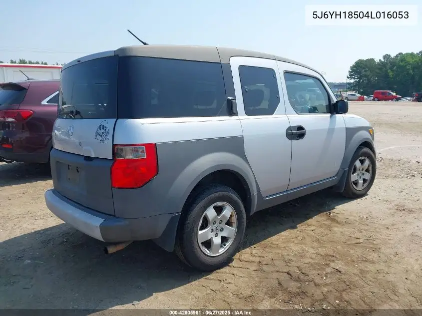 2004 Honda Element Ex VIN: 5J6YH18504L016053 Lot: 42605961