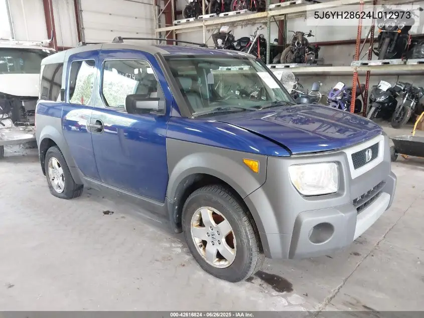 2004 Honda Element Ex VIN: 5J6YH28624L012973 Lot: 42616824