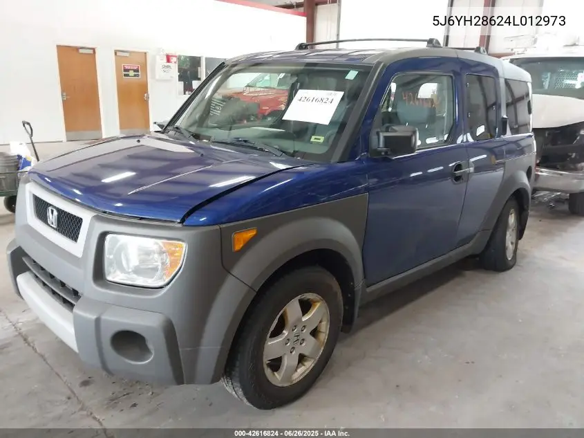 2004 Honda Element Ex VIN: 5J6YH28624L012973 Lot: 42616824