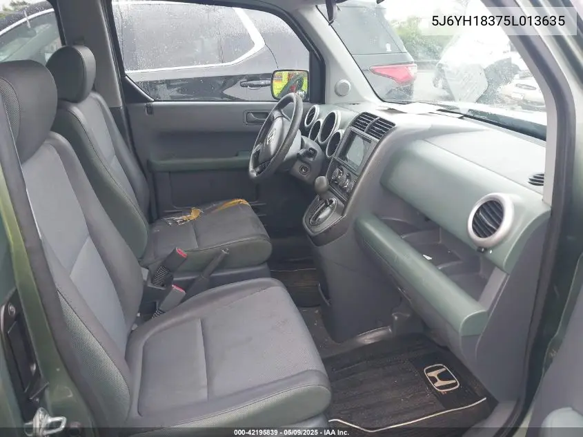 2005 Honda Element Lx VIN: 5J6YH18375L013635 Lot: 42195839
