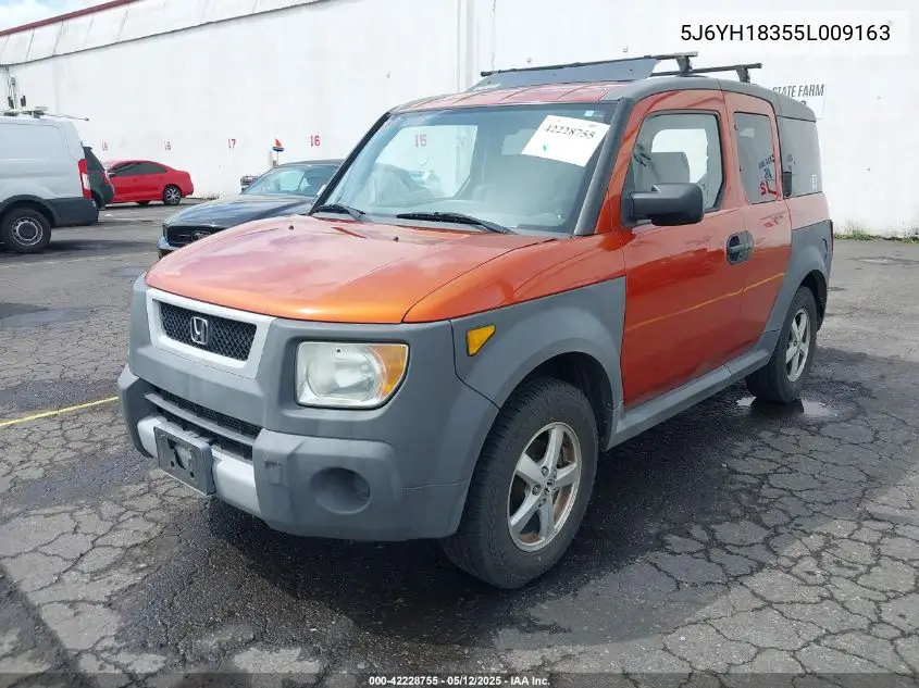 2005 Honda Element Lx VIN: 5J6YH18355L009163 Lot: 42228755