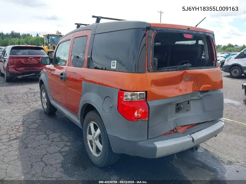 2005 Honda Element Lx VIN: 5J6YH18355L009163 Lot: 42228755