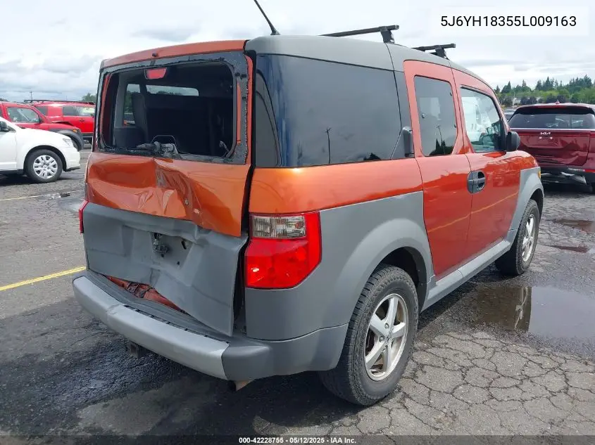 2005 Honda Element Lx VIN: 5J6YH18355L009163 Lot: 42228755