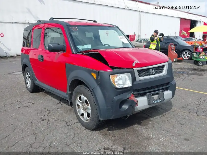 2005 Honda Element Ex VIN: 5J6YH28655L015254 Lot: 42239315