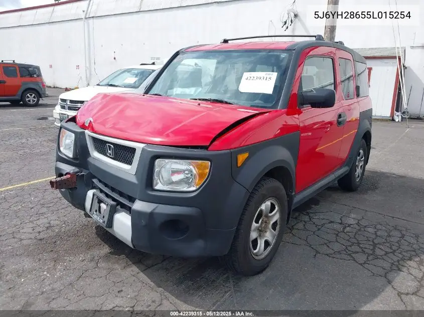 2005 Honda Element Ex VIN: 5J6YH28655L015254 Lot: 42239315