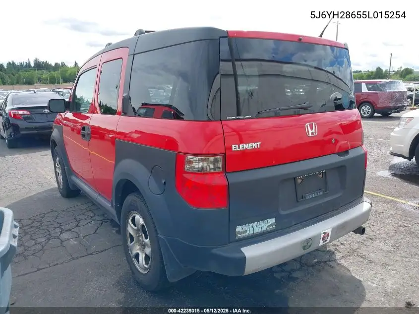 2005 Honda Element Ex VIN: 5J6YH28655L015254 Lot: 42239315