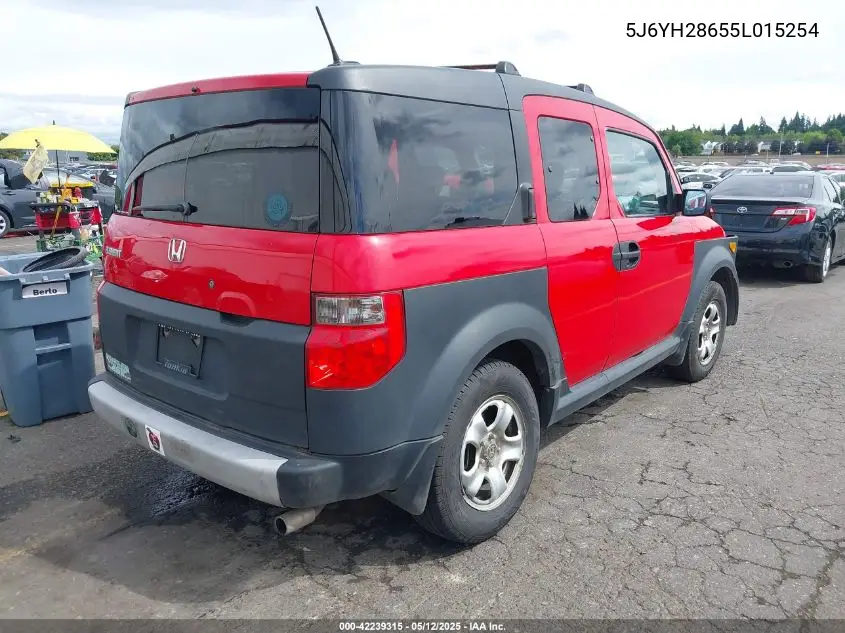 2005 Honda Element Ex VIN: 5J6YH28655L015254 Lot: 42239315