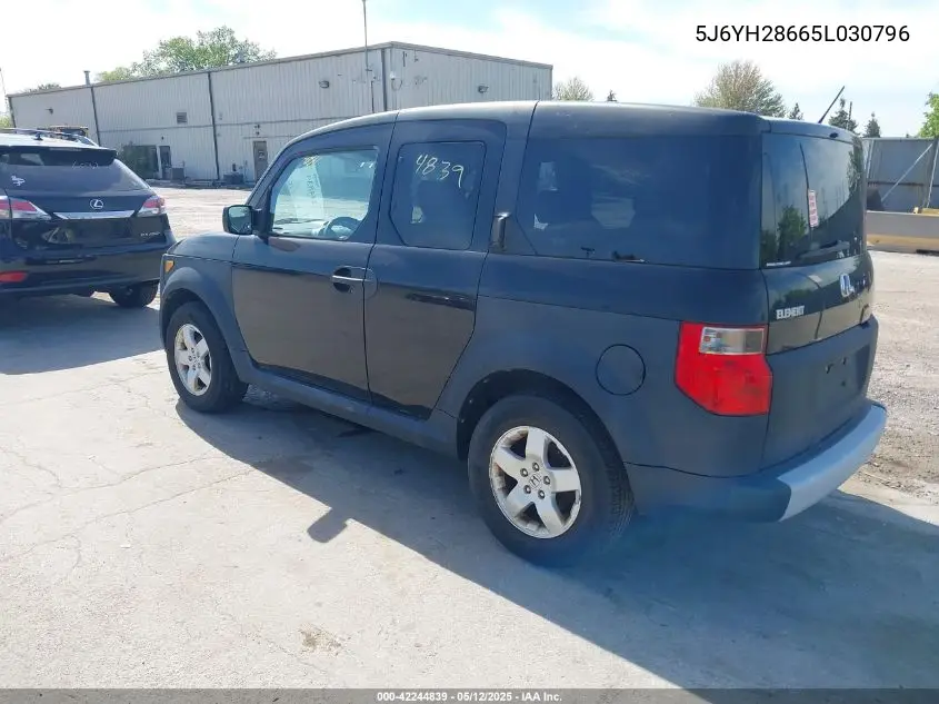 2005 Honda Element Ex VIN: 5J6YH28665L030796 Lot: 42244839