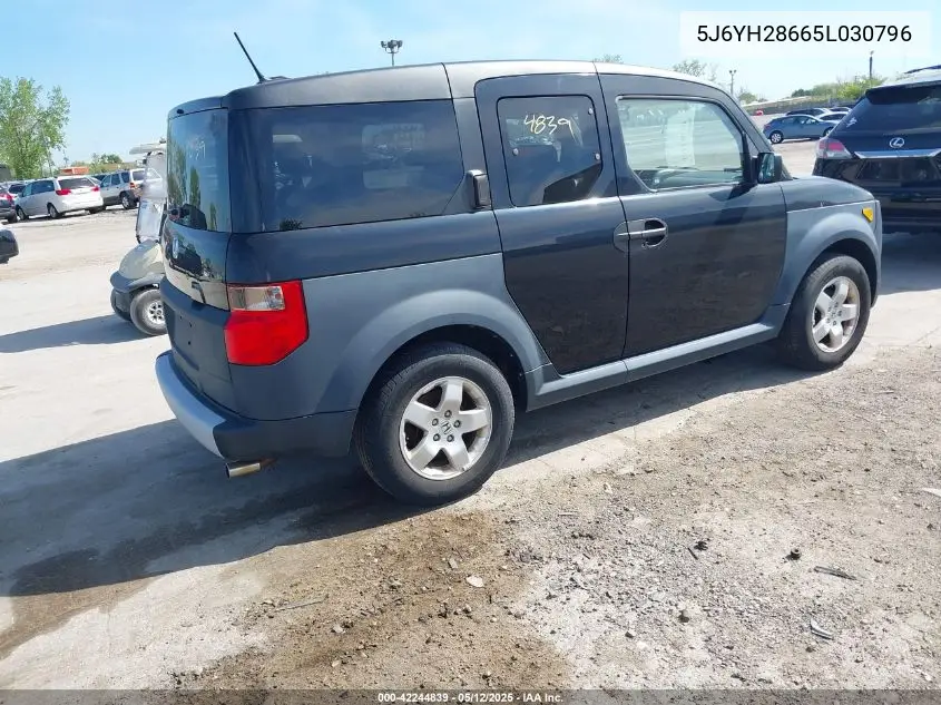 2005 Honda Element Ex VIN: 5J6YH28665L030796 Lot: 42244839