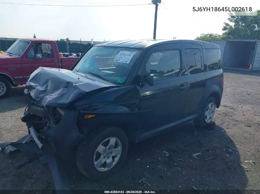 2005 Honda Element Ex VIN: 5J6YH18645L002618 Lot: 42554143