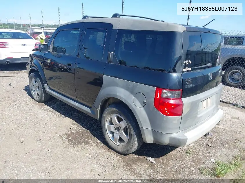2005 Honda Element Lx VIN: 5J6YH18355L007123 Lot: 42554801