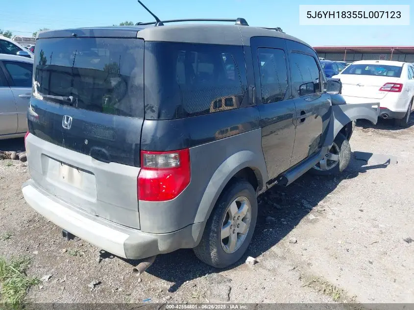 2005 Honda Element Lx VIN: 5J6YH18355L007123 Lot: 42554801