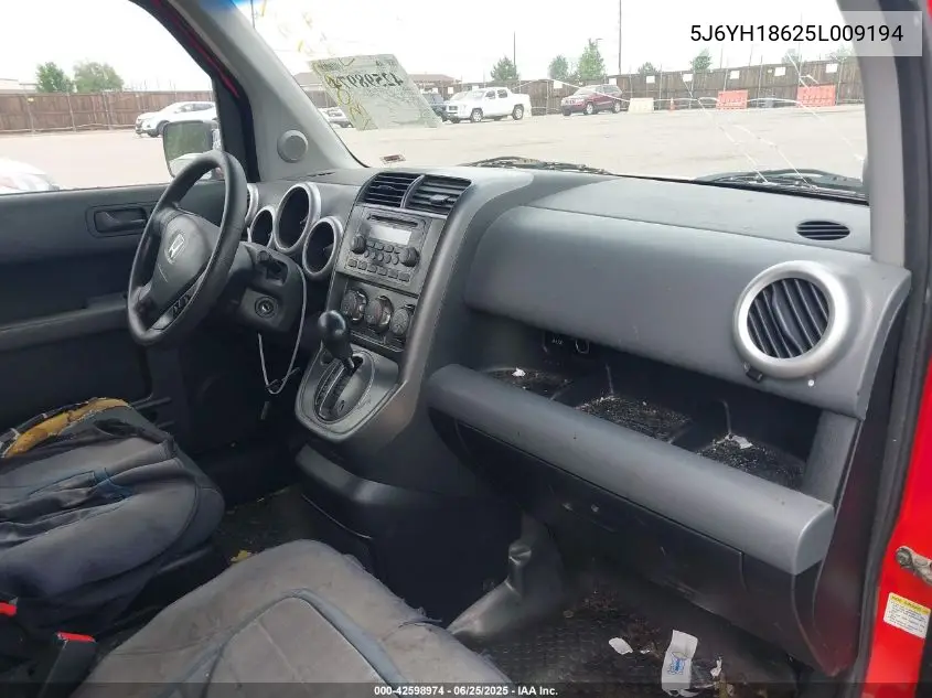 2005 Honda Element Ex VIN: 5J6YH18625L009194 Lot: 42598974