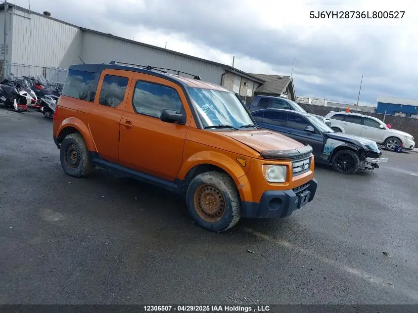 2006 Honda Element Y-Package VIN: 5J6YH28736L800527 Lot: 12306507X