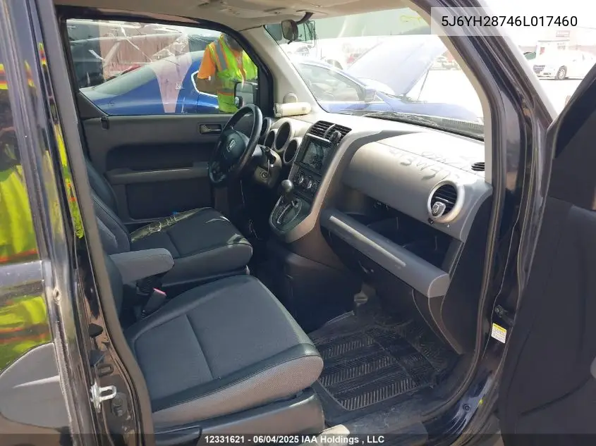 2006 Honda Element Y-Package VIN: 5J6YH28746L017460 Lot: 12331621