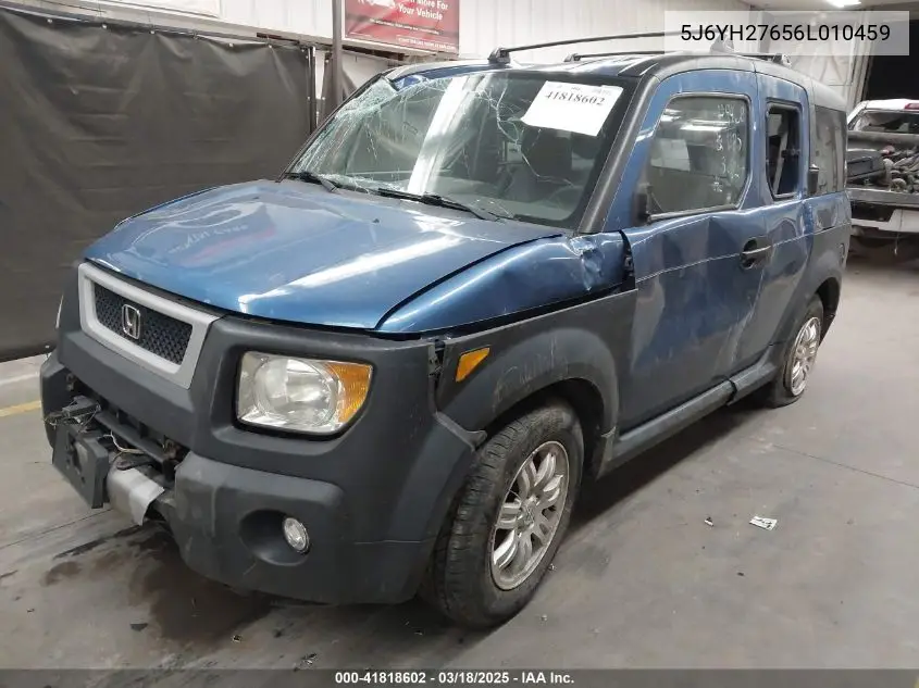 2006 Honda Element Ex VIN: 5J6YH27656L010459 Lot: 41818602