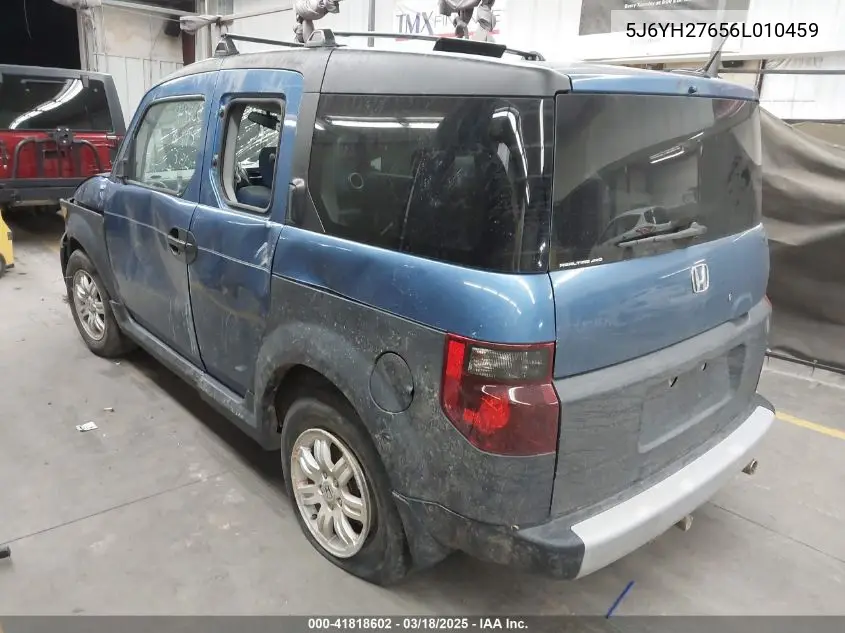 2006 Honda Element Ex VIN: 5J6YH27656L010459 Lot: 41818602