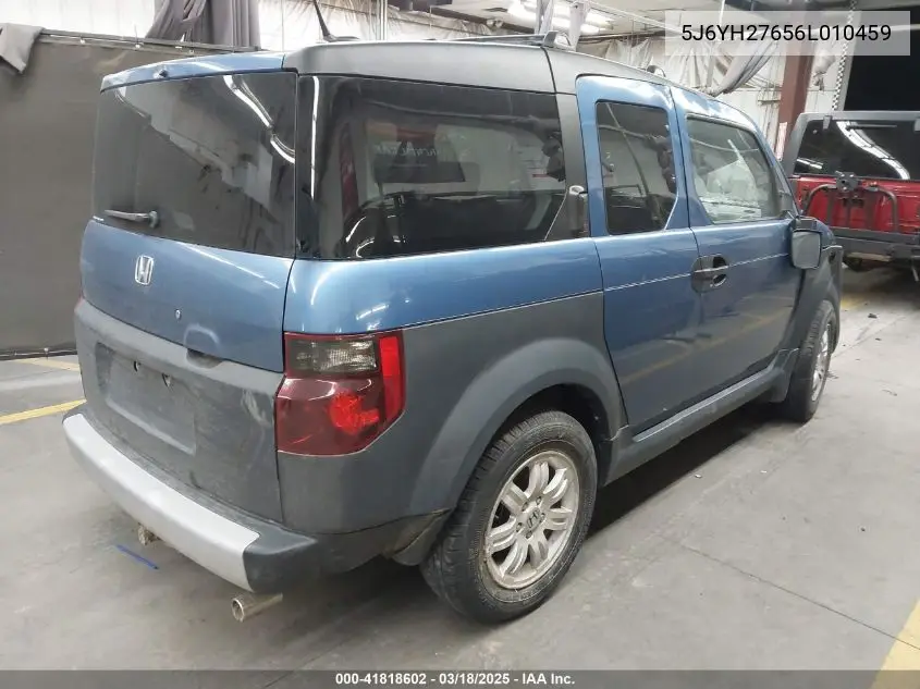 2006 Honda Element Ex VIN: 5J6YH27656L010459 Lot: 41818602