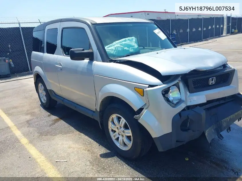 2006 Honda Element Ex-P VIN: 5J6YH18796L007534 Lot: 42059991