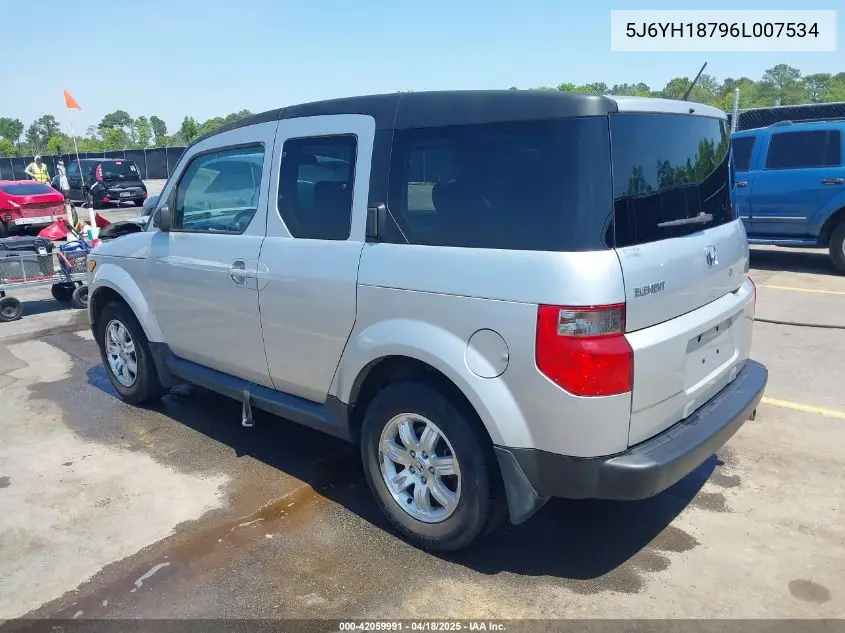 2006 Honda Element Ex-P VIN: 5J6YH18796L007534 Lot: 42059991