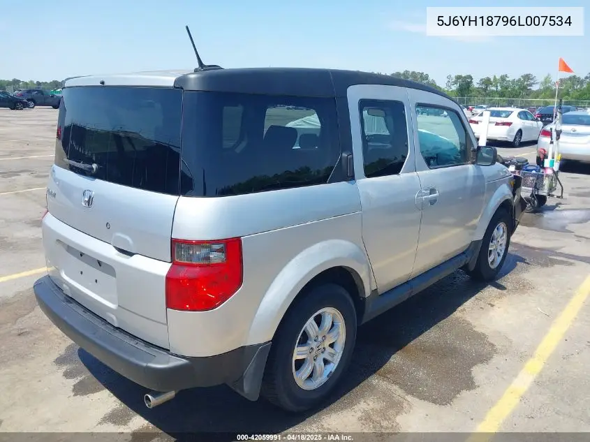 2006 Honda Element Ex-P VIN: 5J6YH18796L007534 Lot: 42059991
