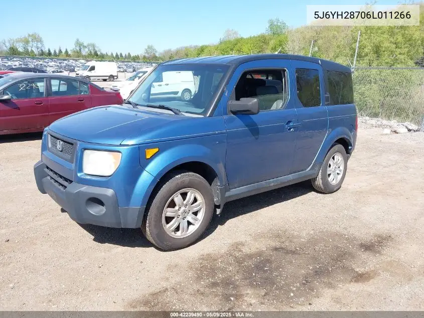 2006 Honda Element Ex-P VIN: 5J6YH28706L011266 Lot: 42239490