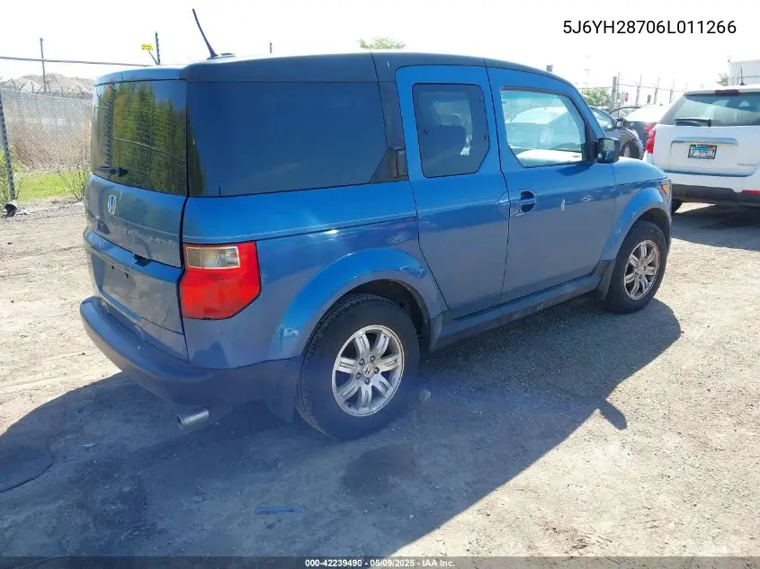 2006 Honda Element Ex-P VIN: 5J6YH28706L011266 Lot: 42239490