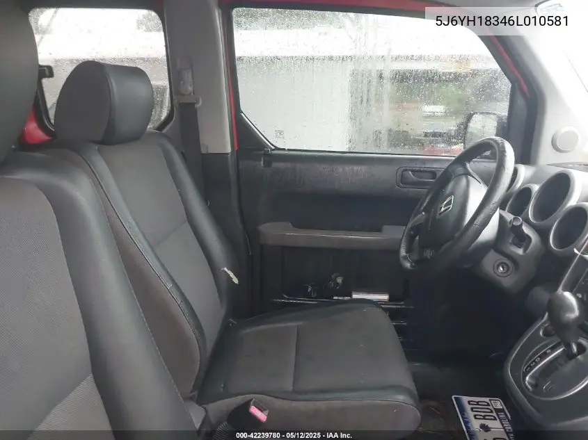 2006 Honda Element Lx VIN: 5J6YH18346L010581 Lot: 42239780