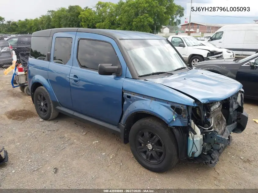 2006 Honda Element Ex-P VIN: 5J6YH28796L005093 Lot: 42595089