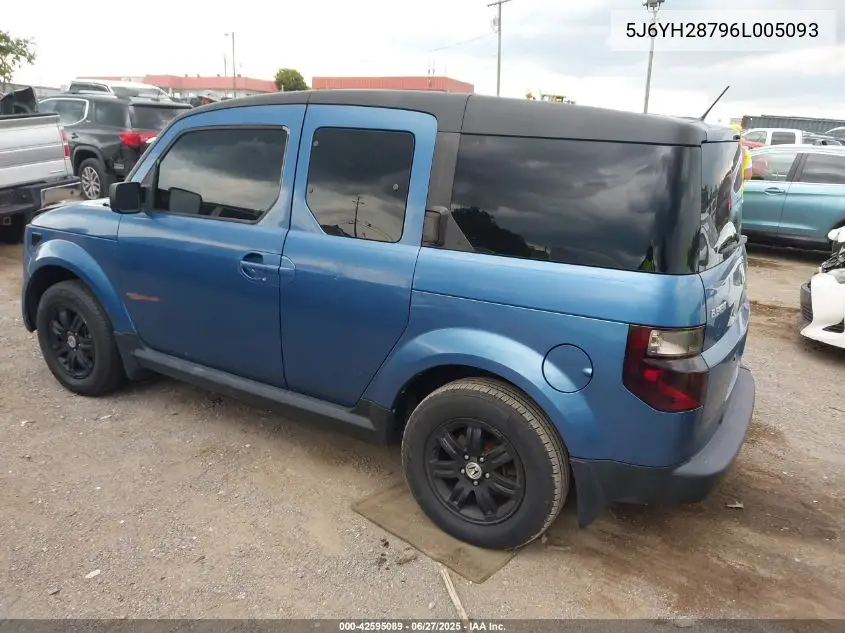2006 Honda Element Ex-P VIN: 5J6YH28796L005093 Lot: 42595089