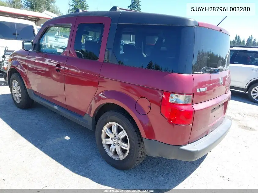 2006 Honda Element Ex-P VIN: 5J6YH28796L003280 Lot: 42626702