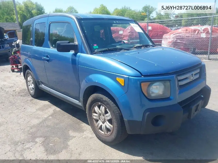 2007 Honda Element Ex VIN: 5J6YH28727L006894 Lot: 42221476