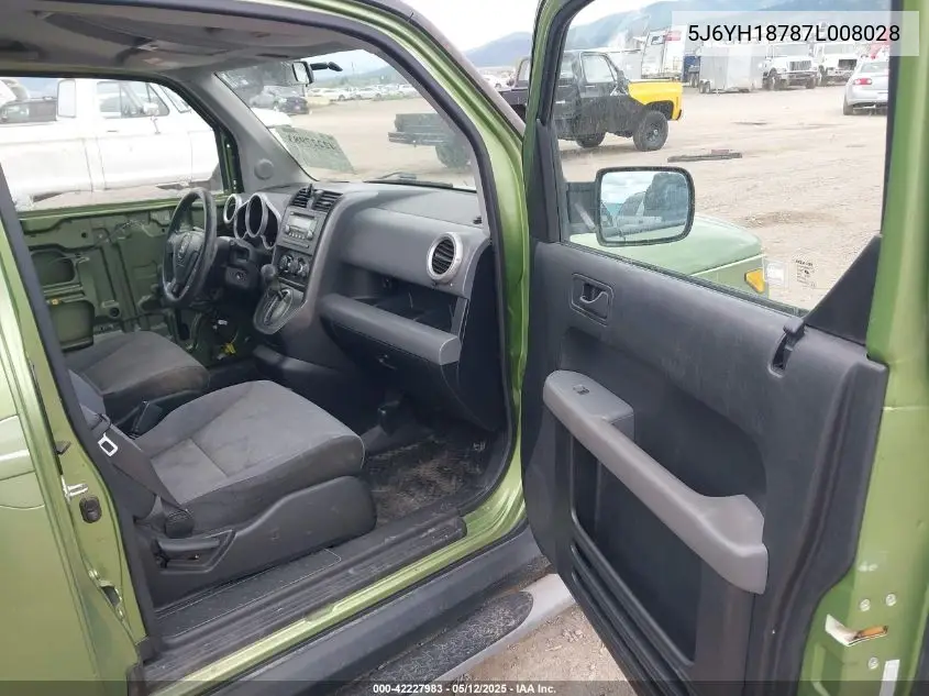 2007 Honda Element Ex VIN: 5J6YH18787L008028 Lot: 42227983
