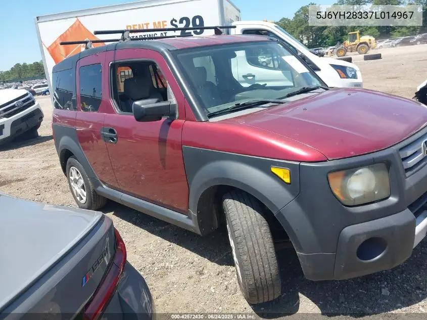 2007 Honda Element Lx VIN: 5J6YH28337L014967 Lot: 42572430