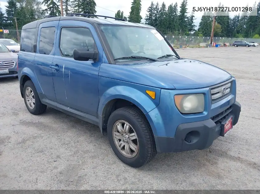 2007 Honda Element Ex VIN: 5J6YH18727L001298 Lot: 42616695