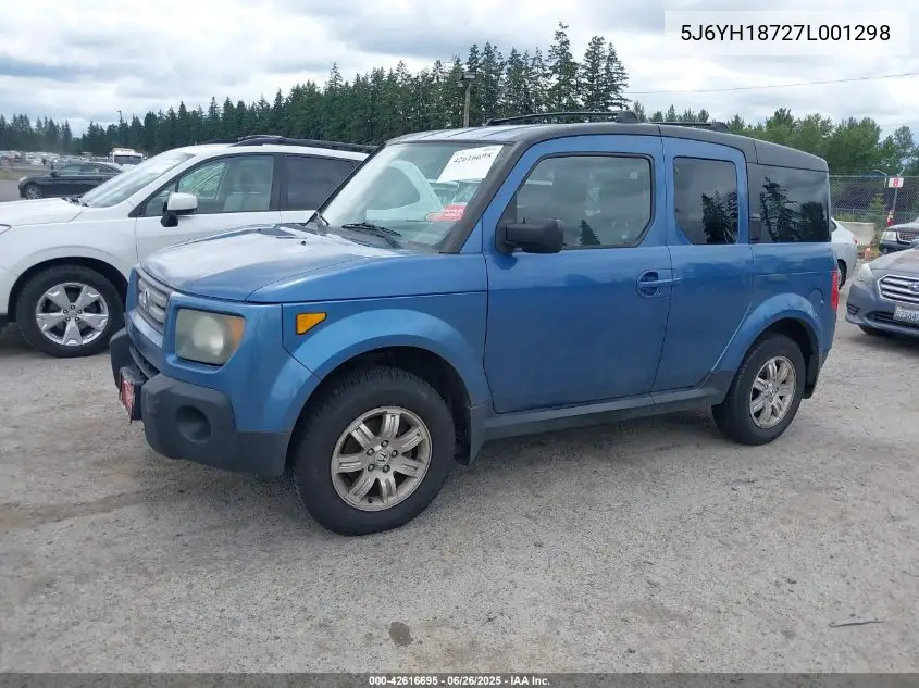 2007 Honda Element Ex VIN: 5J6YH18727L001298 Lot: 42616695