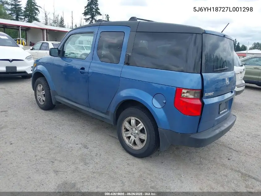 2007 Honda Element Ex VIN: 5J6YH18727L001298 Lot: 42616695