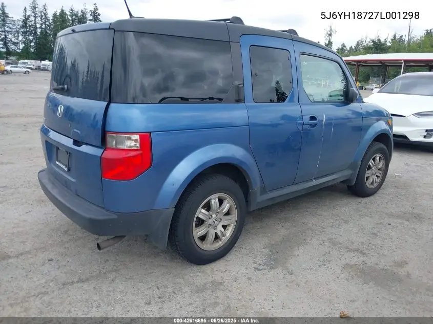 2007 Honda Element Ex VIN: 5J6YH18727L001298 Lot: 42616695