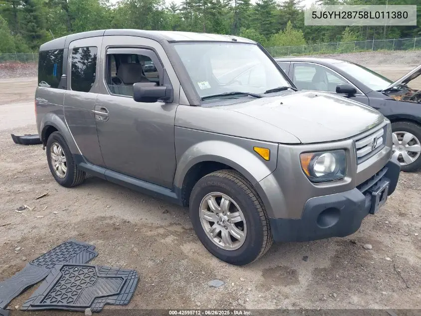 2008 Honda Element Ex VIN: 5J6YH28758L011380 Lot: 42595712