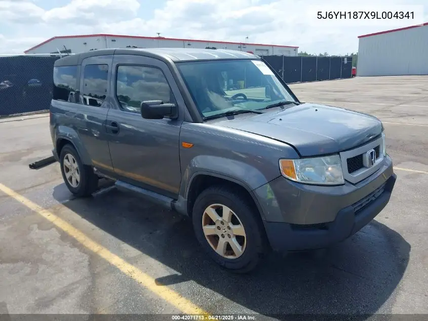 2009 Honda Element Ex VIN: 5J6YH187X9L004341 Lot: 42071713
