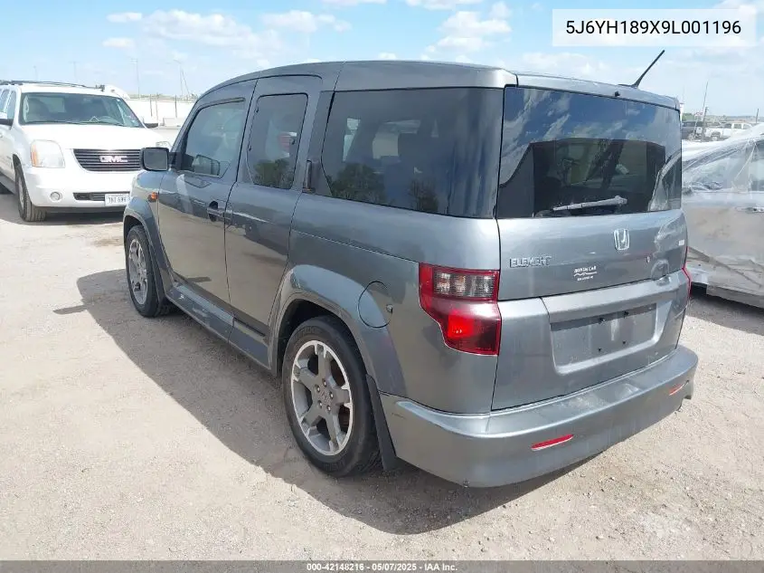 2009 Honda Element Sc VIN: 5J6YH189X9L001196 Lot: 42148216