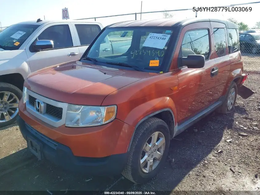 2009 Honda Element Ex VIN: 5J6YH28779L003069 Lot: 42234340