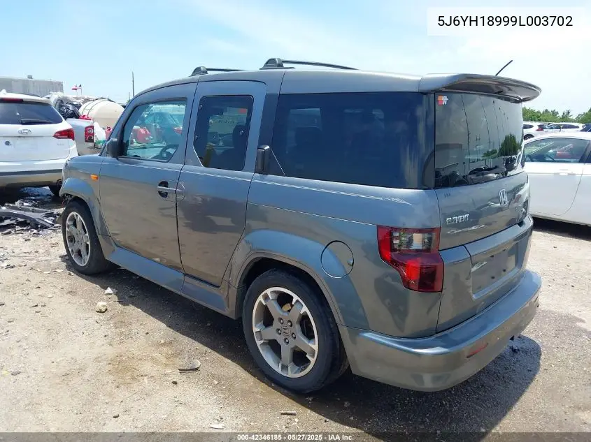 2009 Honda Element Sc VIN: 5J6YH18999L003702 Lot: 42346185