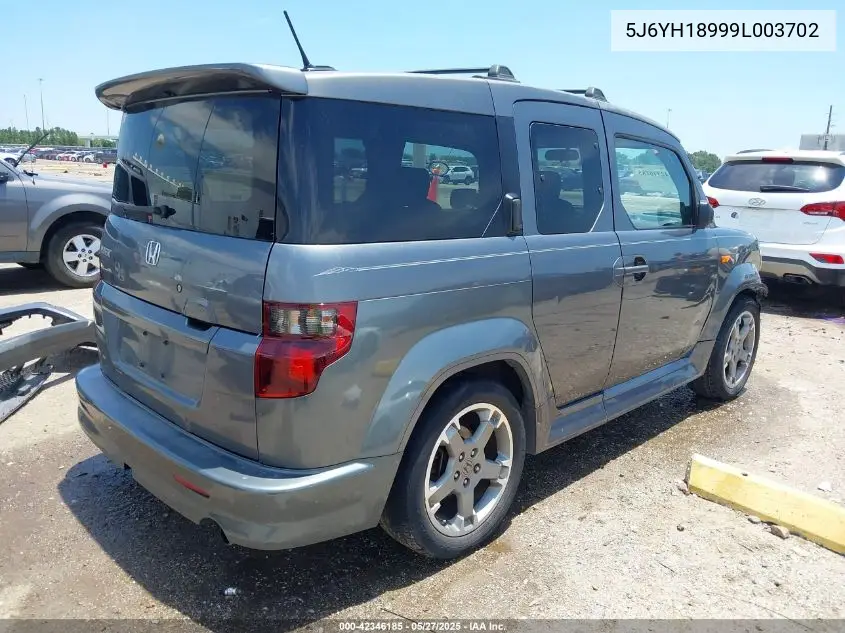 2009 Honda Element Sc VIN: 5J6YH18999L003702 Lot: 42346185
